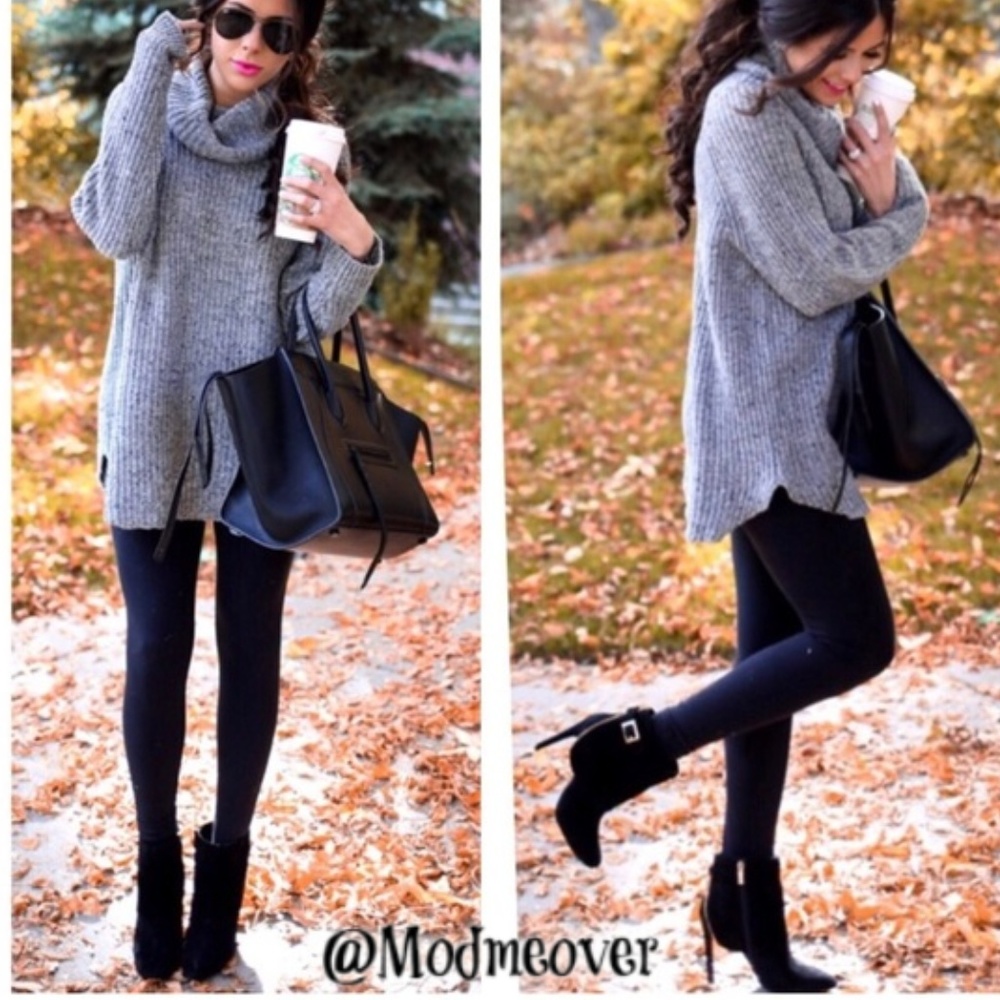 Nine West Leggings NEW Black Fleece Lined - Picture 1 of 5